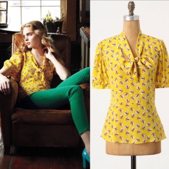 ❌Sold Anthropologie Girls From Savoy Lemon Liftoff - Picture 13 of 13